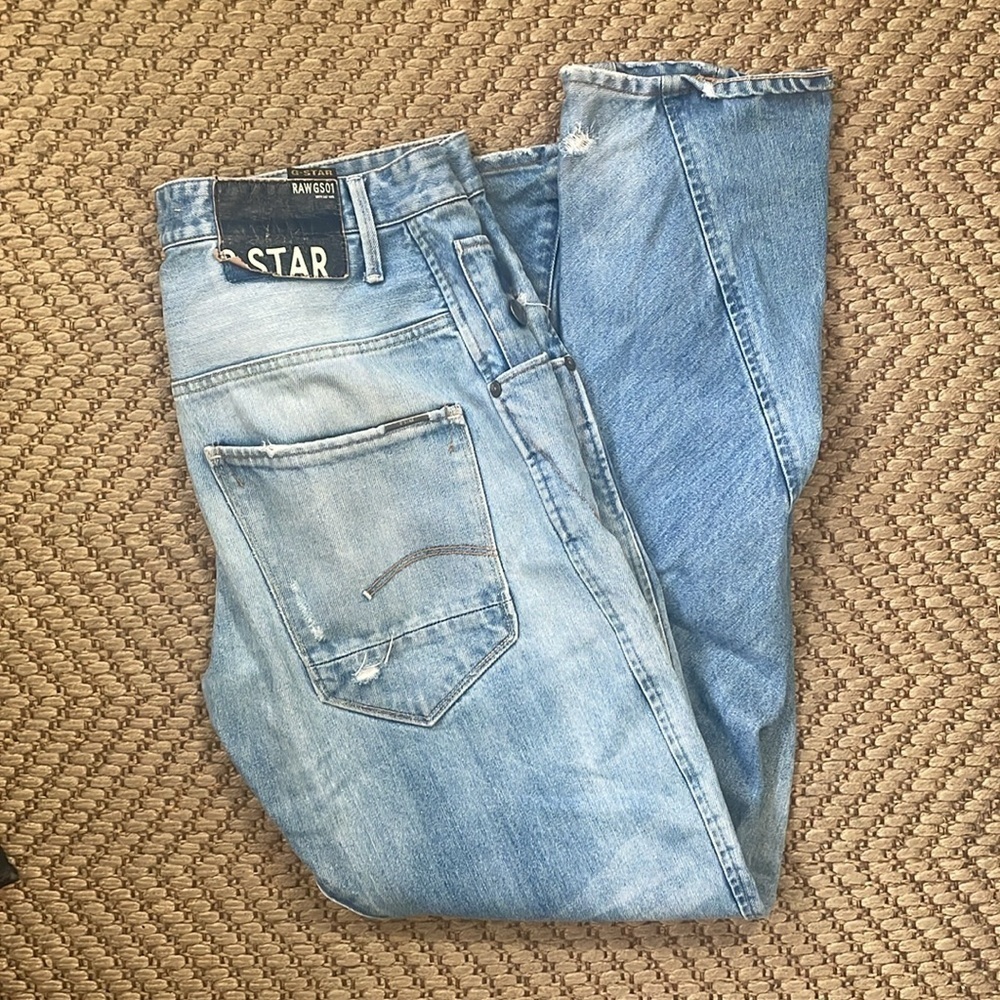 G-Star Raw Denim - Light Wash Distressed - Blue - 33x34